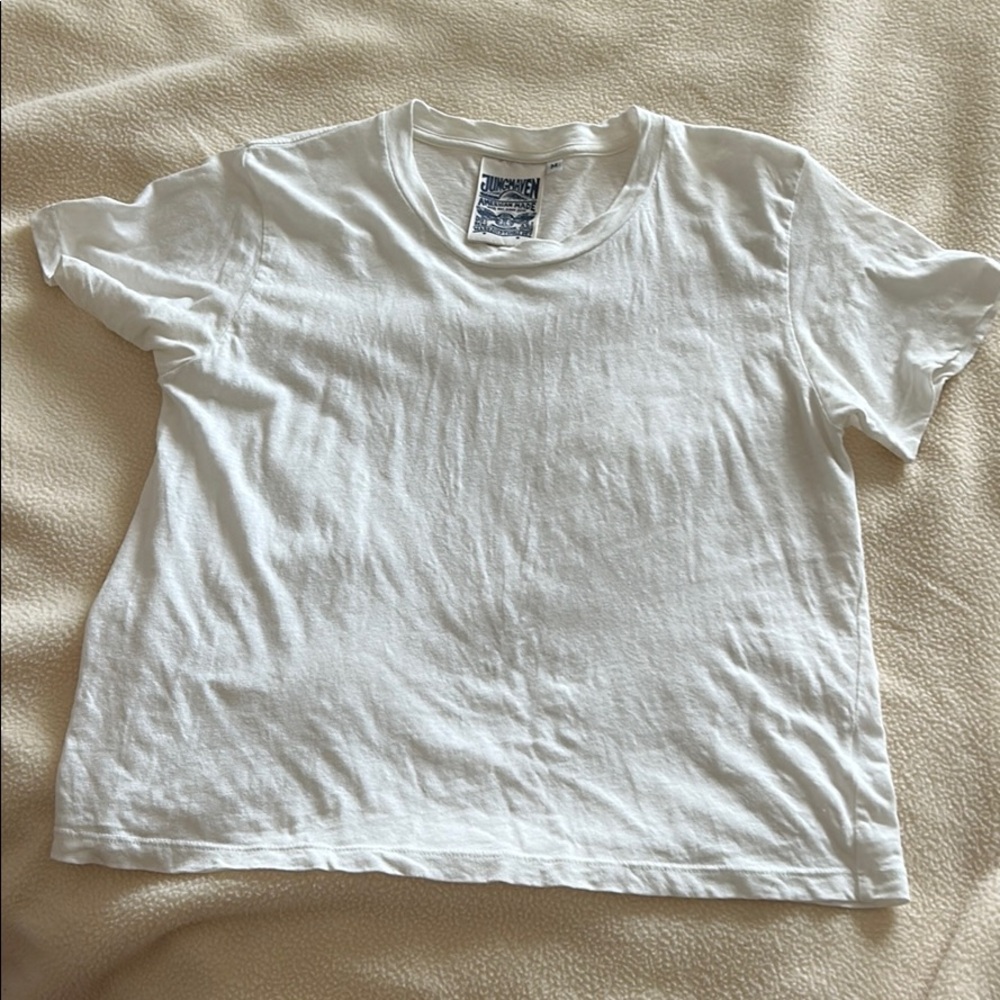 Jungmaven Women’s white t shirt. Size Medium.